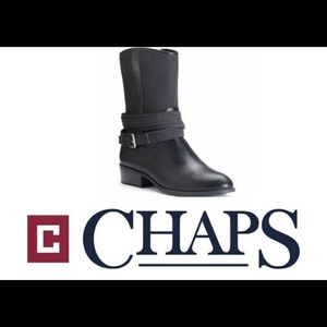 Chaps Midi Black Boots